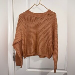 Forever 21 Cropped Waffle Knit Sweater